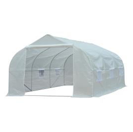 Outsunny® Estufa Plástico Branco 450x300x200cm
