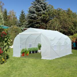 Outsunny® Estufa Plástico Branco 450x300x200cm
