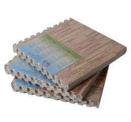 Tapete Puzzle para Crianças ou Ginásio– Cor: castanho – Espuma de Borracha EVA – 60 x 60 x 1 cm