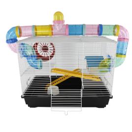 PawHut Gaiola para Hamster 62x29x52cm Casa para Roedores Animal Pequeno Acessórios Incluídos