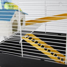 PawHut Gaiola para Hamster 62x29x52cm Casa para Roedores Animal Pequeno Acessórios Incluídos