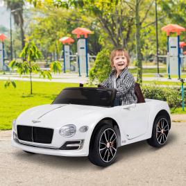 HomCom Carro elétrico para crianças de a partir de 3 anos Bentley com controle remoto MP3