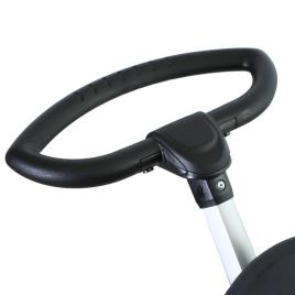 HomCom® Triciclo para bebê 4 em 1 Trolley Trike Bicicletas para crianças + 18 meses evolutivo Capuz de barra destacável cinza