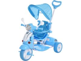 Triciclo HOMCOM 370-093BU Azul (102 x 48 x 96 cm)