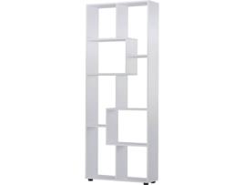 Estante HOMCOM Branco (Painel de Partículas E1 - 70x24x178cm)