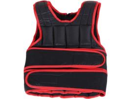 Colete de Peso HOMCOM Velcro Cinto Duplo (Vermelho - Peso máximo: 15 Kg - 40x59cm)