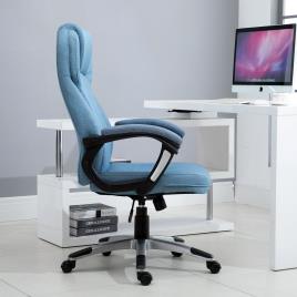 Vinsetto Cadeira de escritório Poltrona giratória Poltrona de escritório Altura ajustável ergonômica 110-120cm Carga 135kg