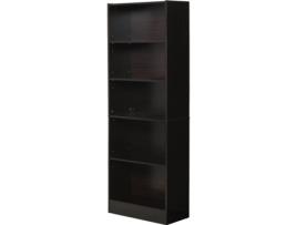 Estante HOMCOM 836-252BK de 5 Niveis com 3 Prateleiras (MDF - 63 x 29.5 x 176 cm)