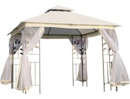 Toldo para Pergula OUTSUNNY 84C-100 (300x300x265 cm)
