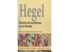 Livro Relacion Del Escepticismo Con La Filosofia de J Hegel, W (Espanhol)