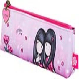 Estojo  Cor de Rosa Forrado Lilás