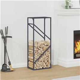 vidaXL Suporte para lenha 40x25x100 cm aço laminado a frio antracite