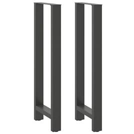 vidaXL Pernas mesa centro 2 pcs 40x(110-111) cm aço antracite