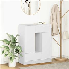 vidaXL Aparador c/ gavetas e portas 73x31x90 cm branco