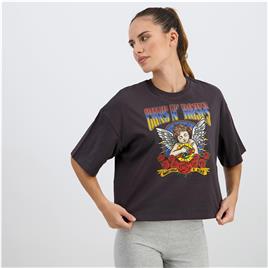 Gun N' Roses - Cinza - T-shirt Algodão Mulher tamanho L