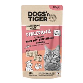 Dogs'n Tiger Cat 12 x 125 g - Vaca e peru