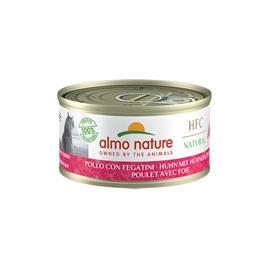 Almo Nature 6 x 70 g comida húmida em promoção: 5 + 1 grátis! - HFC Natural Frango com fígado de frango