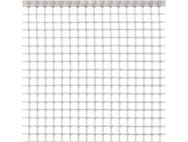 Rede Plástica TENAX Quadra 10 Branca 1,00x50 m, Rede de Proteção Multiuso para Varandas, Terraços, Portões e Cercas