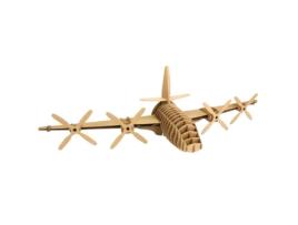 Troféu Avião De Papelão Para Montar - Megacréa - 18 X 20 X 28 Cm - Para Crianças - Cor