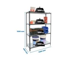 Simonclick Megaplus 4/400 1500 Estante Metálica Antracite/galva