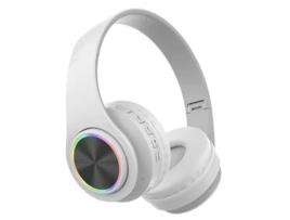  - Fone de Ouvido para Jogos Sem Fio Bluetooth YEMAESRE T39 Microfone Embutido Dobrável com Bateria de 20 Horas Branco