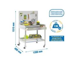 Bancada De Trabalho Simongarden Bt2 Box Mob. 1200x400 Galva/galva