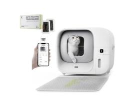 Caixa de Areia para Gatos com Embalagem Automática FURBULOUS+ 2 Packs FURBULOUS Caixa de Saco de Lixo
