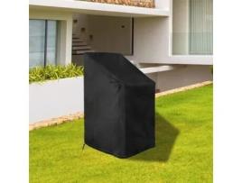 Capa para móveis de jardim, capa empilhável para cadeiras de jardim, à prova dágua, proteção uv, tecido oxford 210d para proteger o FLLIBERTE