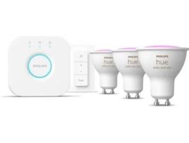 Lâmpada Inteligente PHILIPS Hue WCA GU10 (4.3 Wolts - 3 Unidades)