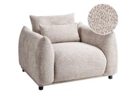 Poltrona Beliani Jamsa De Bouclé Creme 96x86x72