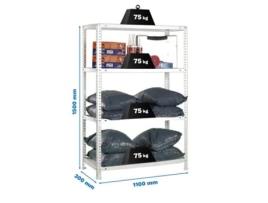 Advantage Superplus 4/300 1500 Estantes De Metal Galvanizado