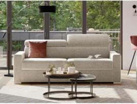 Sofá Cama DUNLOPILLO (216 x 94 x 100 Tamanho Cama: 160 - 179 cm - Veludo - Bege)