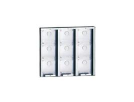 Caixa de Montagem Mural em Aço Inoxidável Módulos Powercom 9 3316/9 COMELIT