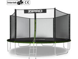 Trampolim Redondo ZIPRO Jump Pro com Rede de Proteção Exterior 14Ft 435 Cm