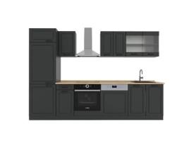 Cozinha R-Line, 300cm sem PT, Antracite casa de campo/antracite VICCO