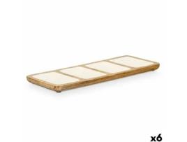 Bandeja Com Compartimentos Giftdecor Mali941 W (madeira De Mangueira)