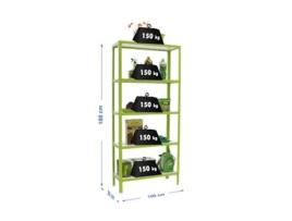 Simonhome Click Wood Plus 5/300 Prateleira Metálica Verde/branca