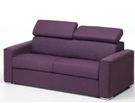 Sofá Cama DUNLOPILLO (196 x 94 x 100 Tamanho Cama: 140 - 159 cm - Veludo - Roxo)