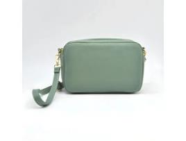 Bolsa de Ombro Roma Couro Genuíno Verde 24X15X9 Cm SOTEIRA