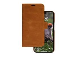 Capa Fólio para iPhone 15 Pro Max DBRAMANTE1928 Castanho
