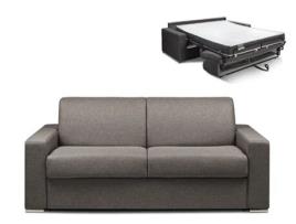 Sofá Cama DUNLOPILLO (194 x 94 x 85 Tamanho Cama: 140 - 159 cm - Veludo - Cinzento)