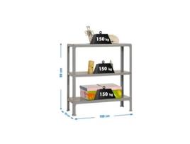 Simonhome Click Plus 3/300 Prateleira De Metal Cinza