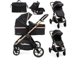 Carrinho de Bebé Trío 3 em 1 - 0-22 kg BEBELISSIMO - Iris - black