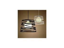 Lustre metálico retro estilo industrial, 32 cm, para sala de estar