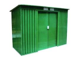 Casa de Placa Verde - BLINKY - Modelo Âmbar - Portas de Correr - Telhado de Saia Única