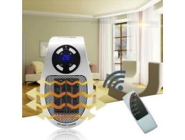 Mini Aquecedor Compacto com Ventilador para Secretárias e Mesas - Aquecedor de Espaço 500W com Controle Remoto Branco - 103 MOONMINI