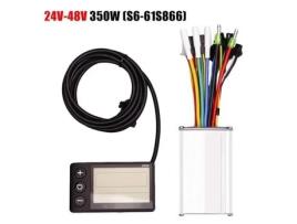 Controlador elétrico sem escova 24V-48V350W (S6-61/S866) Painel de exibição LCD para motor de scooter de bicicleta QINGQUE