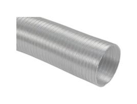 Tubo salida de humos de alumínio blanco extensible de 110 x 5 m