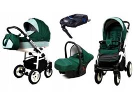 Carrinho de Bebé Multifuncional BABYLUX ALU WAY 4 EM 1 – Bottle green - Ajustável e dobrável Construção leve em alumínio - Reversibilidade Acessórios