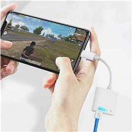 Okhitech Lightning para RJ45 Ethernet LAN Adaptador de Rede com Porta de Carregamento Para iPhone, iPad 100Mbps switch Plug and Play para interface...
